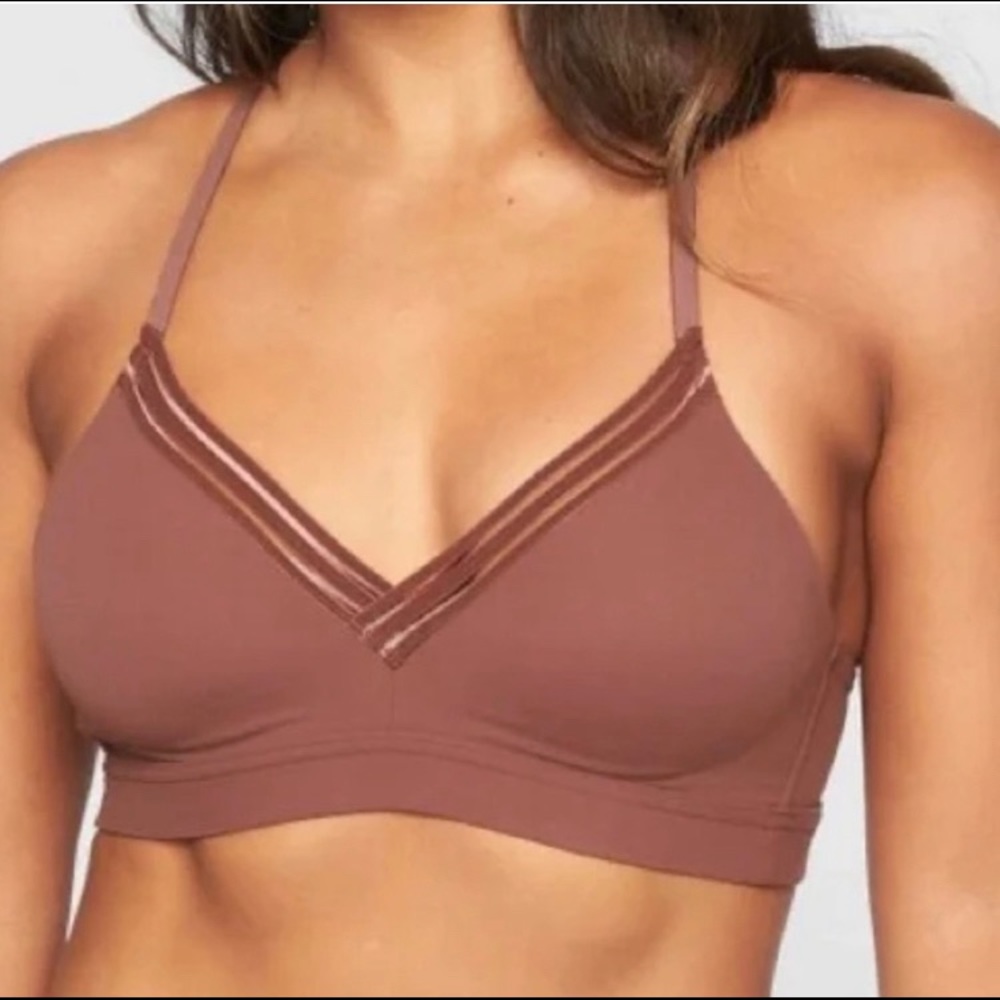 ATHLETA PowerVita Sports Bra Small Cinnamon